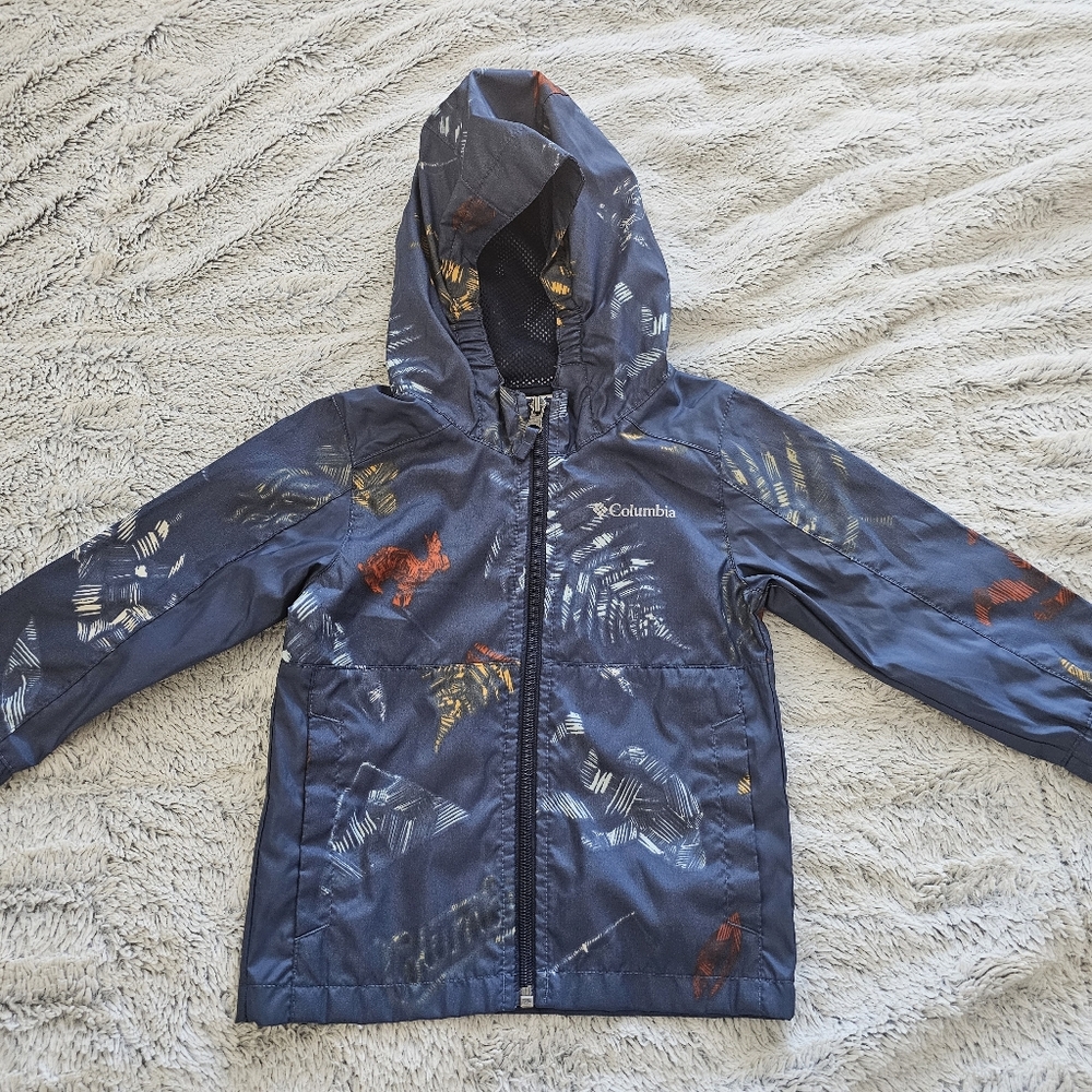 Columbia Kids Jacket - Blue with Multicolor Print